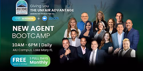 AGENT BOOTCAMP - January 27, 28 & 29
