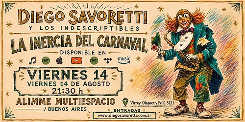 La inercia del carnaval y amigos en Vivo.