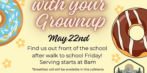 A Donut with A grownup - CP PTA event 