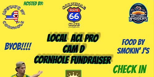 LOCAL ACL PRO \u201cCAM D\u201d CORNHOLE FUNDRAIS