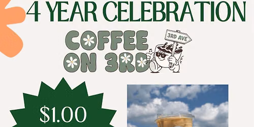 $1 COFFEE ALL DAY!!!