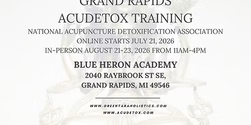 Hybrid NADA Acudetox Training @ Blue Heron Academy with Tara Moreno