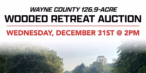Wayne County 126.9-Acre Wooded Retreat Auction