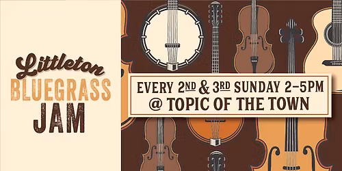 Littleton Bluegrass Jam at Topic of the Town Restaurant