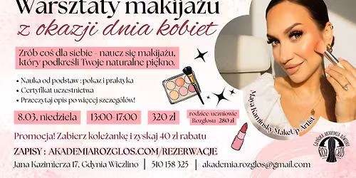 Warsztaty Makija\u017cu z okazji Dnia Kobiet
