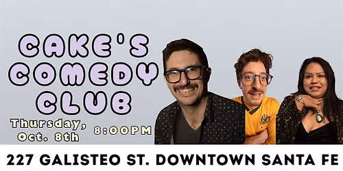 Live Comedy with Josh Lidawer: Cake's Comedy Club Oct. 8, 2026