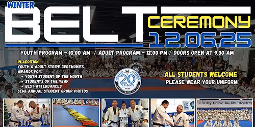 Gracie Brentwood Winter Belt Ceremony