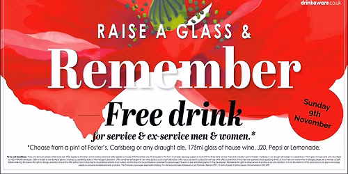 Remembrance Sunday @ The Plough
