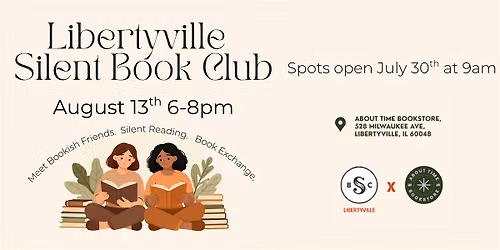 August Book Club - Silent Book Club Libertyville
