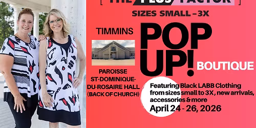 Timmins - The Plus Factor (Sizes small to 3X) Pop-Up Boutique at Paroisse St-Dominique-du-Rosaire
