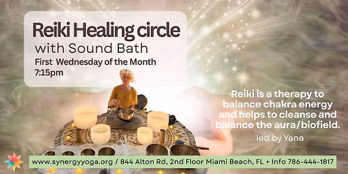 Monthly Reiki circle & Sound Bath !!