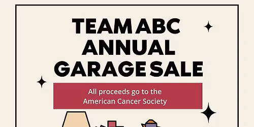 Relay for Life Team ABC Annual Garage Sale