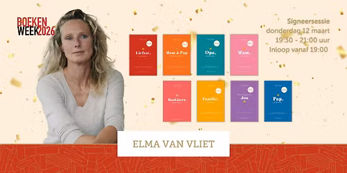 Lezing Elma van Vliet \u2013 Boekenweek 2026