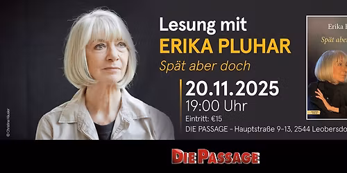 Lesung mit ERIKA PLUHAR in der PASSAGE Leobersdorf