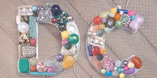 Jeweled Initial Ornament Class