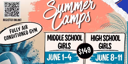 Middle School Girls Summer Volleyball Camp