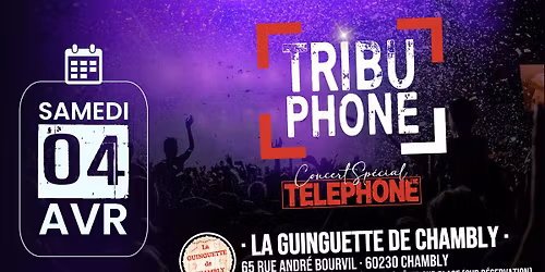 TRIBUPHONE (Concert tribute T\u00c9L\u00c9PHONE) - La Guinguette de Chambly