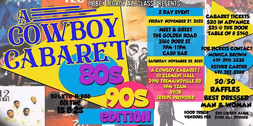 A Cowboy Cabaret - 2 day event