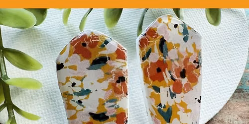 Botanical Clay Earrings Summer Blooms