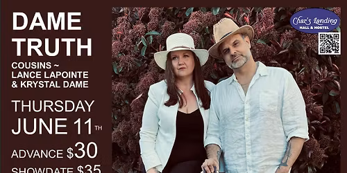 Dame Truth, Lance Lapointe & Krystal Dame @Char's, Port Alberni