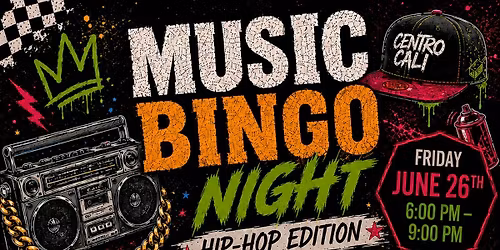 Hip Hop and RNB Music Bingo Night @ Centro Cali Brewing