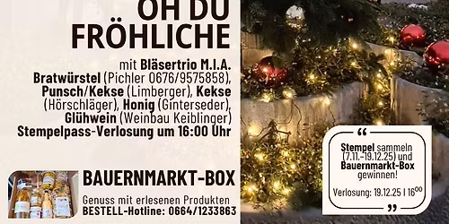19. Dezember \u2013 \ud83c\udfb6 \u201eOh du fr\u00f6hliche\u201c mit dem Bl\u00e4sertrio M.I.A. (14-17 Uhr)
