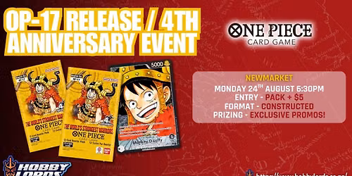 One Piece - OP17 Release \/ 4th Anniversary Event