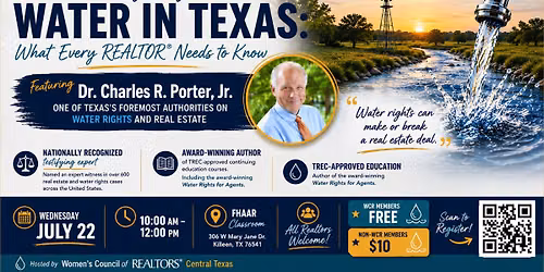 Water in Texas: What Every REALTOR® Needs to Know — Fort Hood Area Association of Realtors