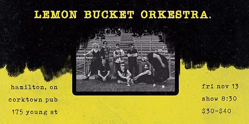Lemon Bucket return to Hamilton's Corktown Pub