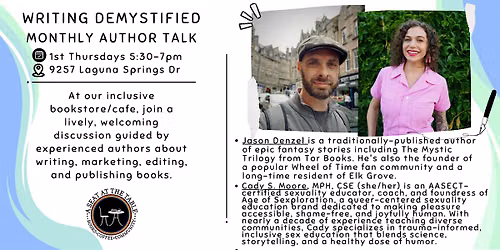 Writing Demystified w\/ Jason Denzel and Cady Moore