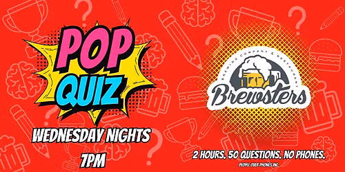 Calgary - POP QUIZ Wednesday @ Brewsters Crowfoot
