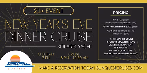New Year's Eve Dinner Cruise