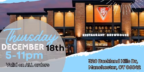 Fundraising Night at Bj's Restuarant