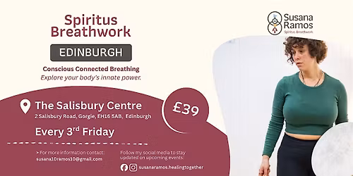 Spiritus Breathwork Workshop. The Salisbury Centre. EDINBURGH