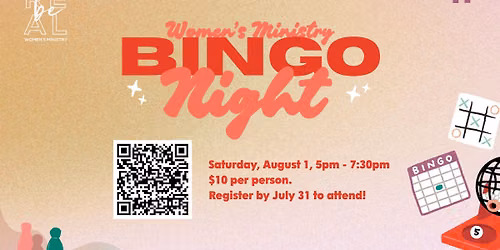 BINGO Night: beREAL Women's Ministry