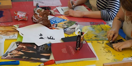 Monoprinting at The Windmill Pub, Brighton