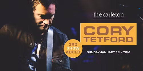 Cory Tetford Trio Live at The Carleton