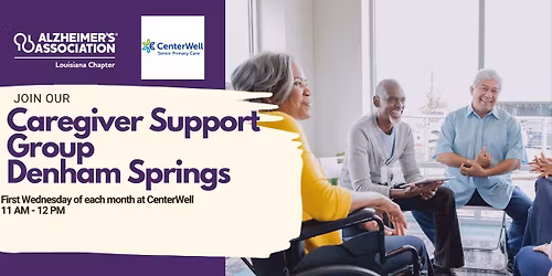 Denham Springs Caregiver Support Group at Centerwell 
