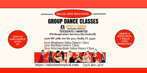 Salsa and Bachata Dance Classes Tuesdays Martes