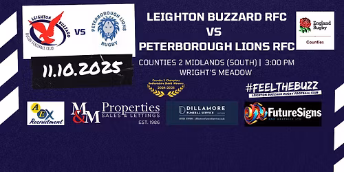 Leighton Buzzard RFC vs Peterborough Lions RFC