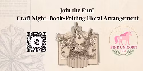 Craft Night Magic: Book-Folding Floral Arrangements \u2728