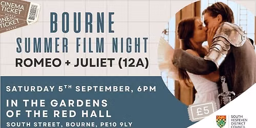 Bourne Summer Film Night - William Shakespeare's Romeo + Juliet