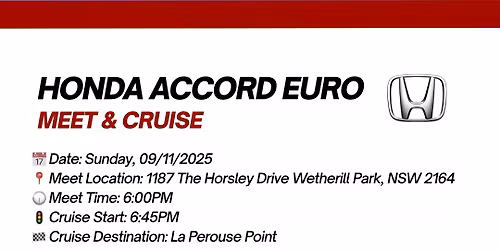 Honda Accord Euro Meet & Cruise