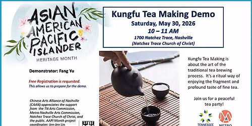 Kungfu Tea Making Demonstration, an AAPI Heritage Month event by CAAN