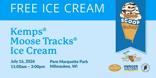 Free Ice Cream \u2013 Moose Tracks' 10,000 Scoop Challenge benefiting Hunger Task Force