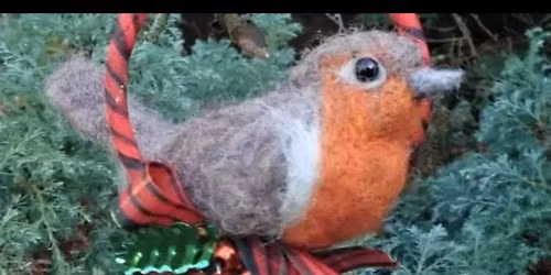 Needle Felt Robin Workshop in December