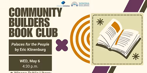 Community Builders Book Club -  Palaces For The People by Eric Klinenburg 