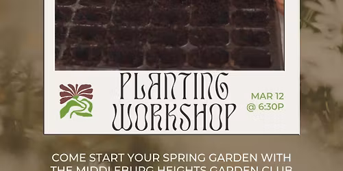 Seed Starting Workshop with MBH Garden Club