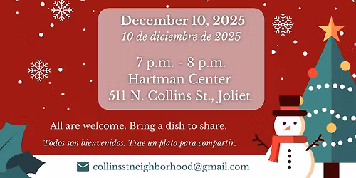 Collins St Neighborhood Holiday Meeting & Potluck