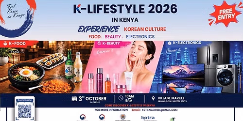K-LIFESTYLE 2026 IN NAIROBI : K-FOOD | K-BEAUTY | K-ELECTRONICS